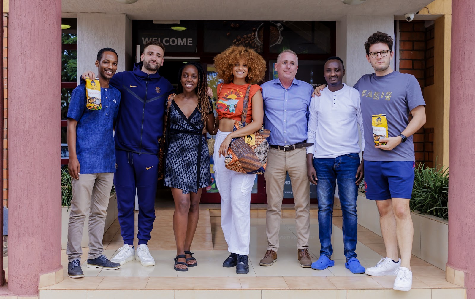 PSG Legend and Miss France 2017 Visit Gorilla’s Coffee in Rwanda